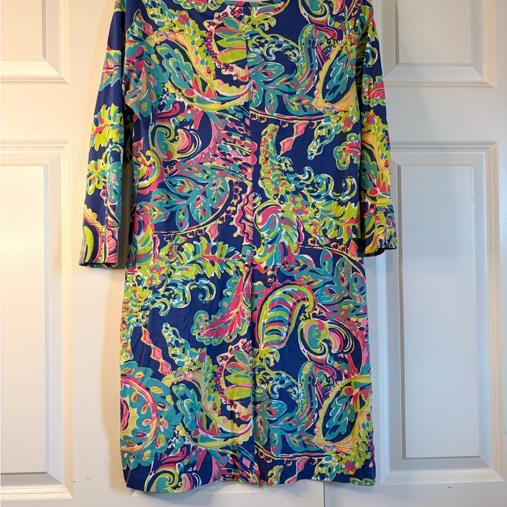 Lilly Pulitzer Marlowe Dress Toucan Play 3/4 Sleeve - Picture 4 of 4
